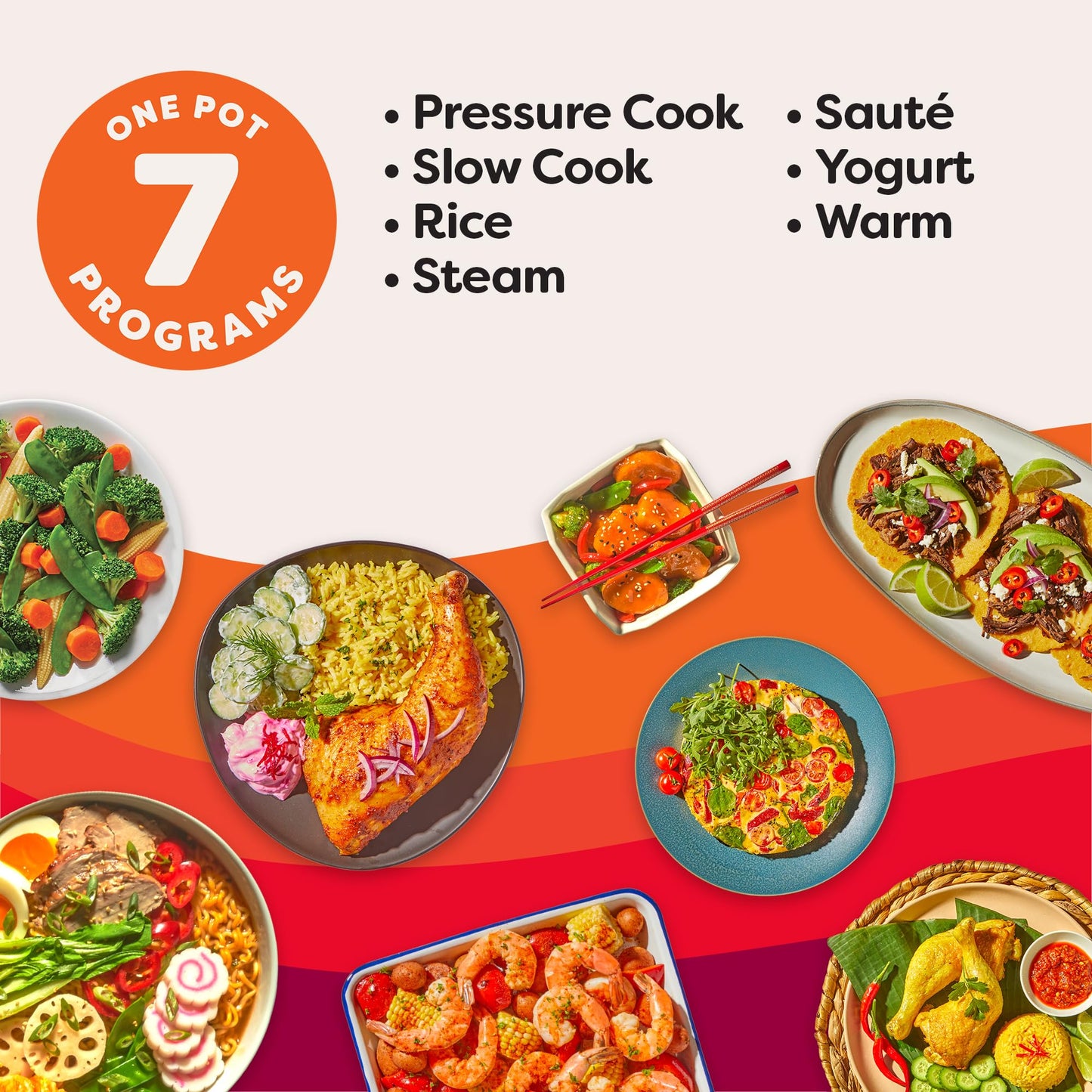 INSTANT POT 7.5QT RIO Wide 7-in-1 Electric Multi-Cooker