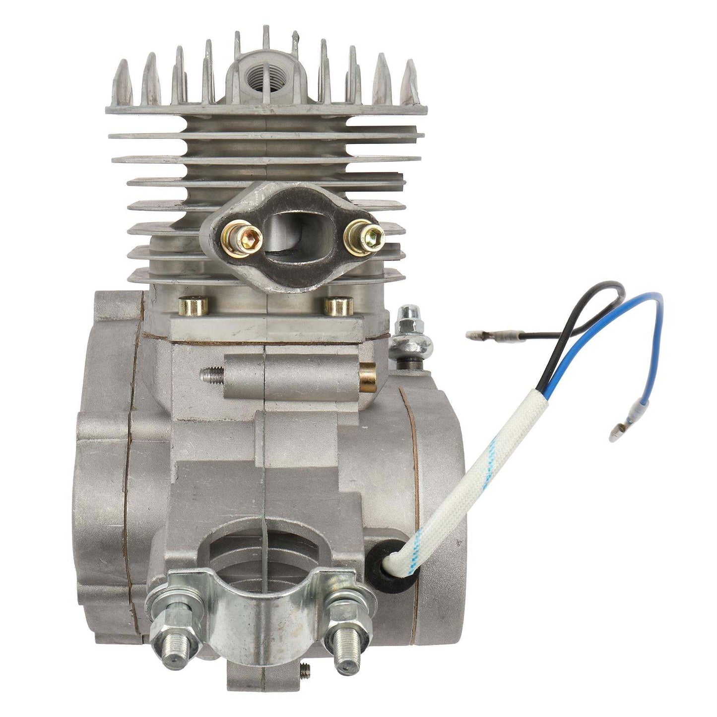 Zimtown 80cc 2 Stroke Engine Bike Motor Kit for 26′′ Bicycles, Silver White