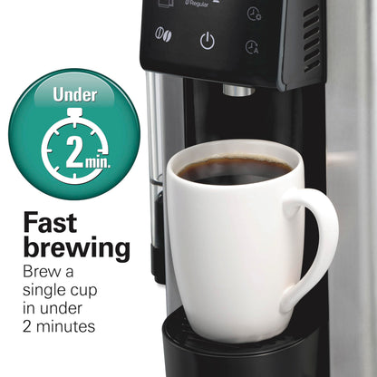 HAMILTON BEACH FlexBrew 5-in-1 Programmable Coffee Maker, Black