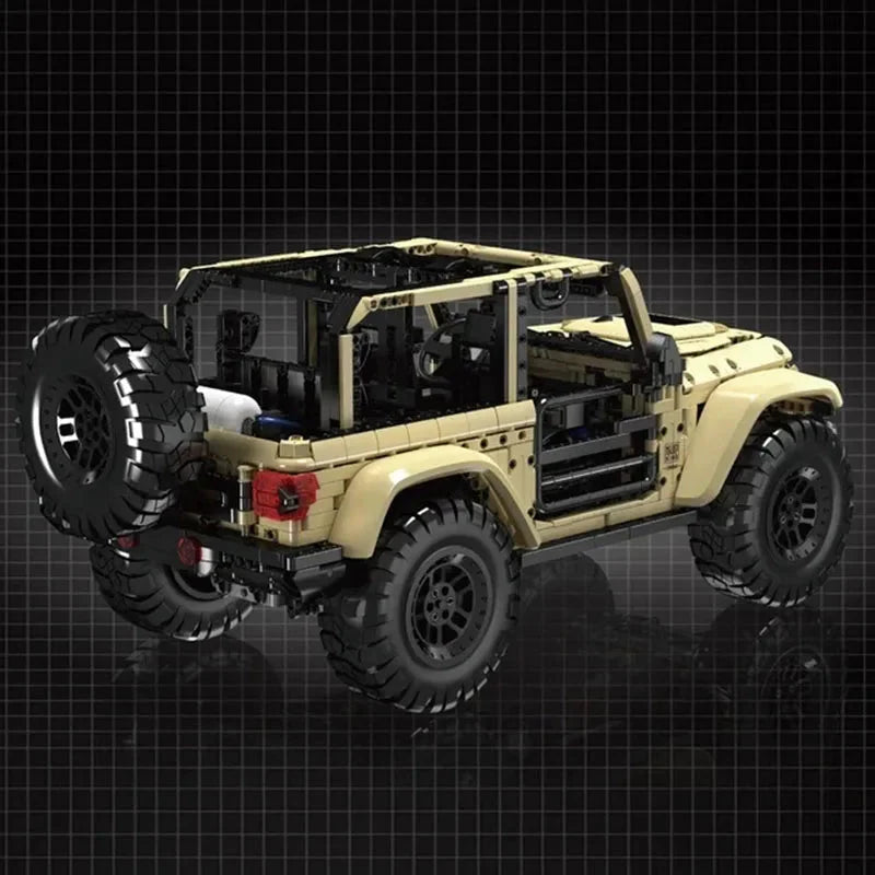 Technical Car Toys The Motorized Wrangler SUV Car Model Building Block Brick Kids Christmas Gift