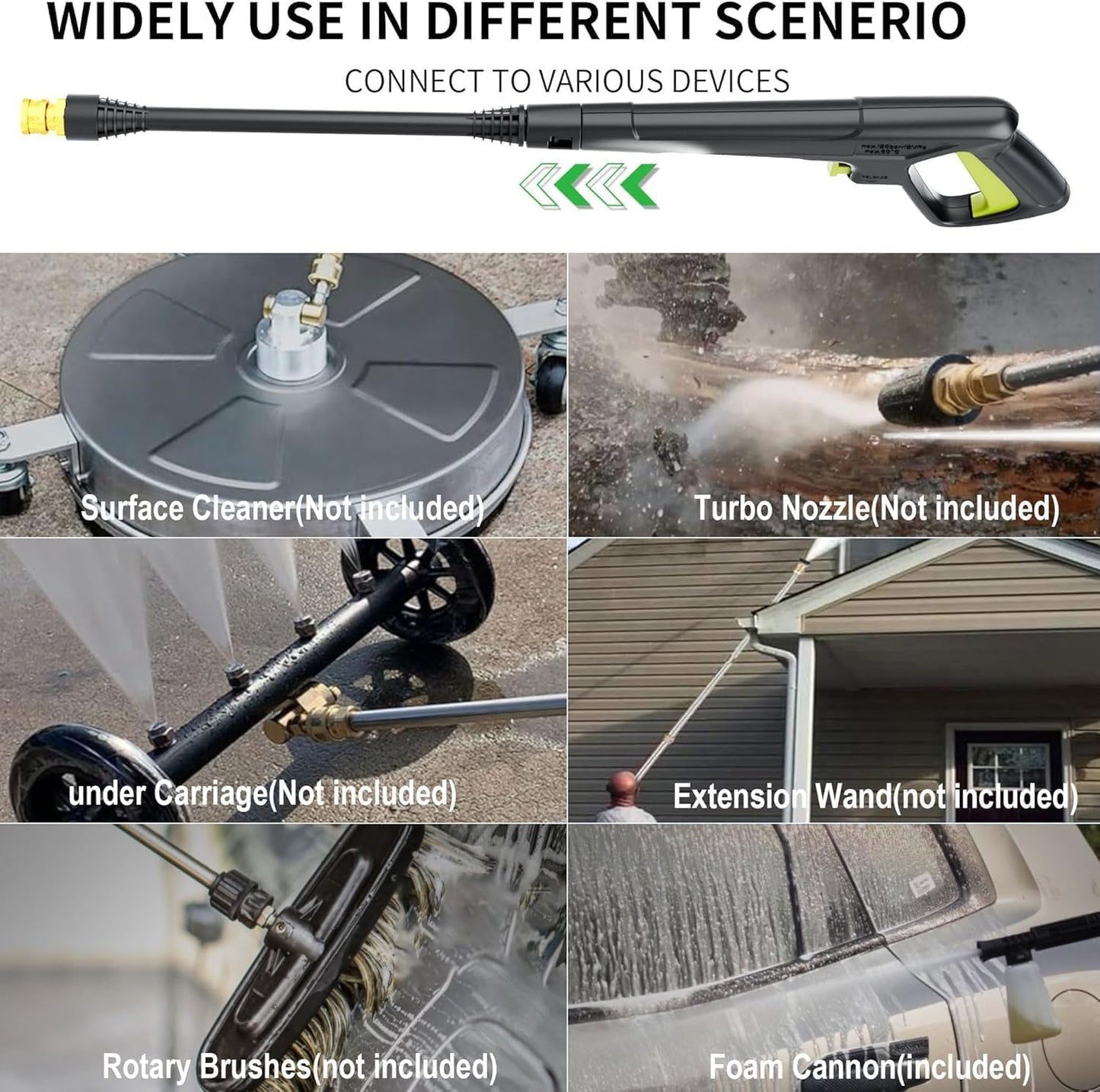FOTING Upgraded 4500PSI Pressure Power Washer with Accessories