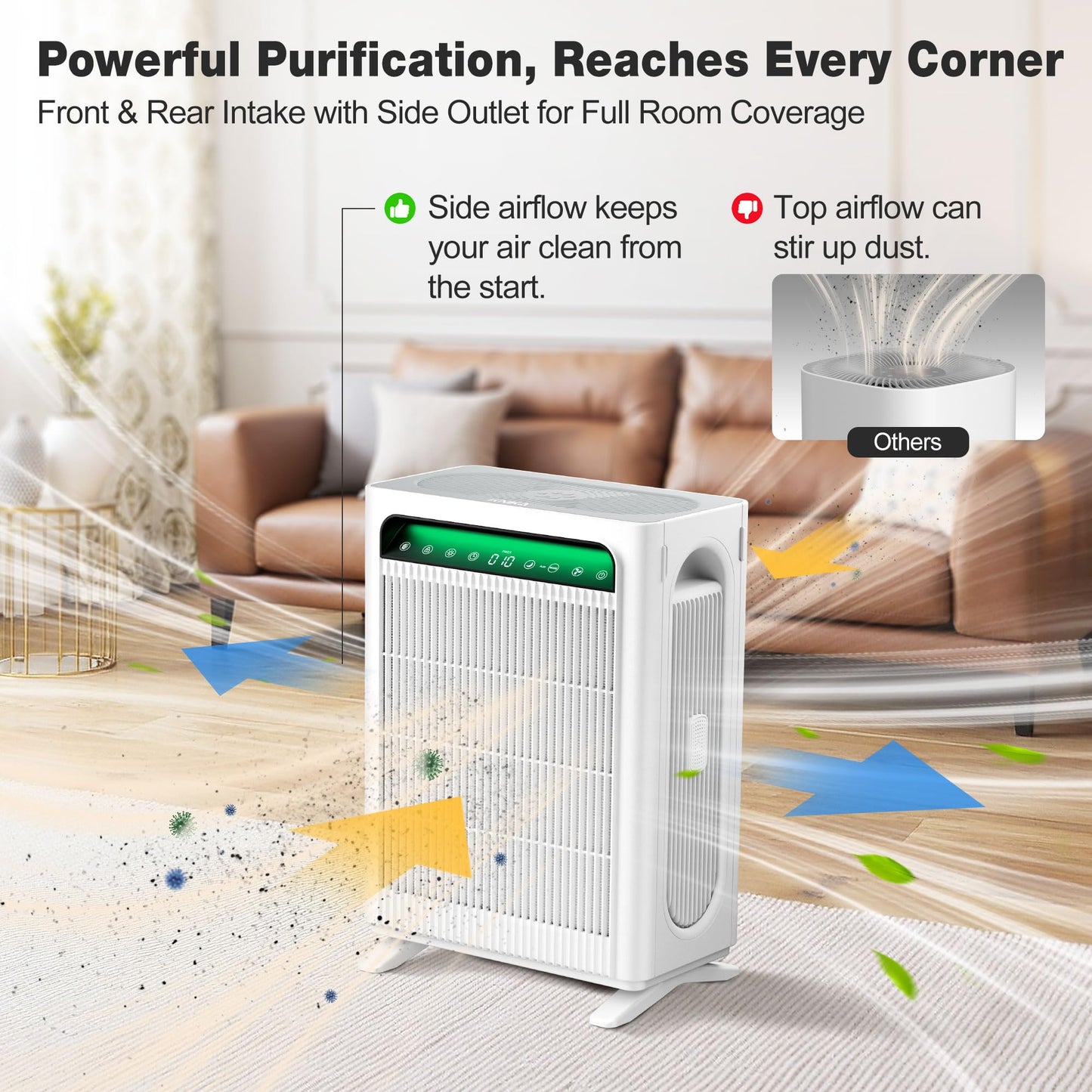 KNKA APH4000 Air Purifier for Home and Large Rooms Up to 1,695 Ft²