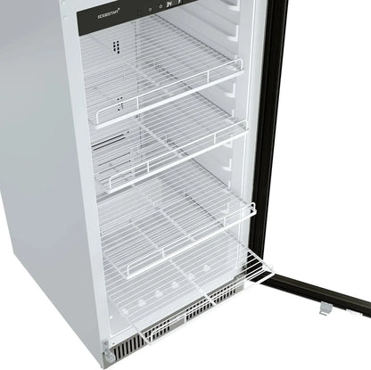 EdgeStar VBM101 22" Wide 10.1 Cu. Ft. Commercial Beverage Merchandiser – Stainless Steel, Temp Alarm, Reversible Door