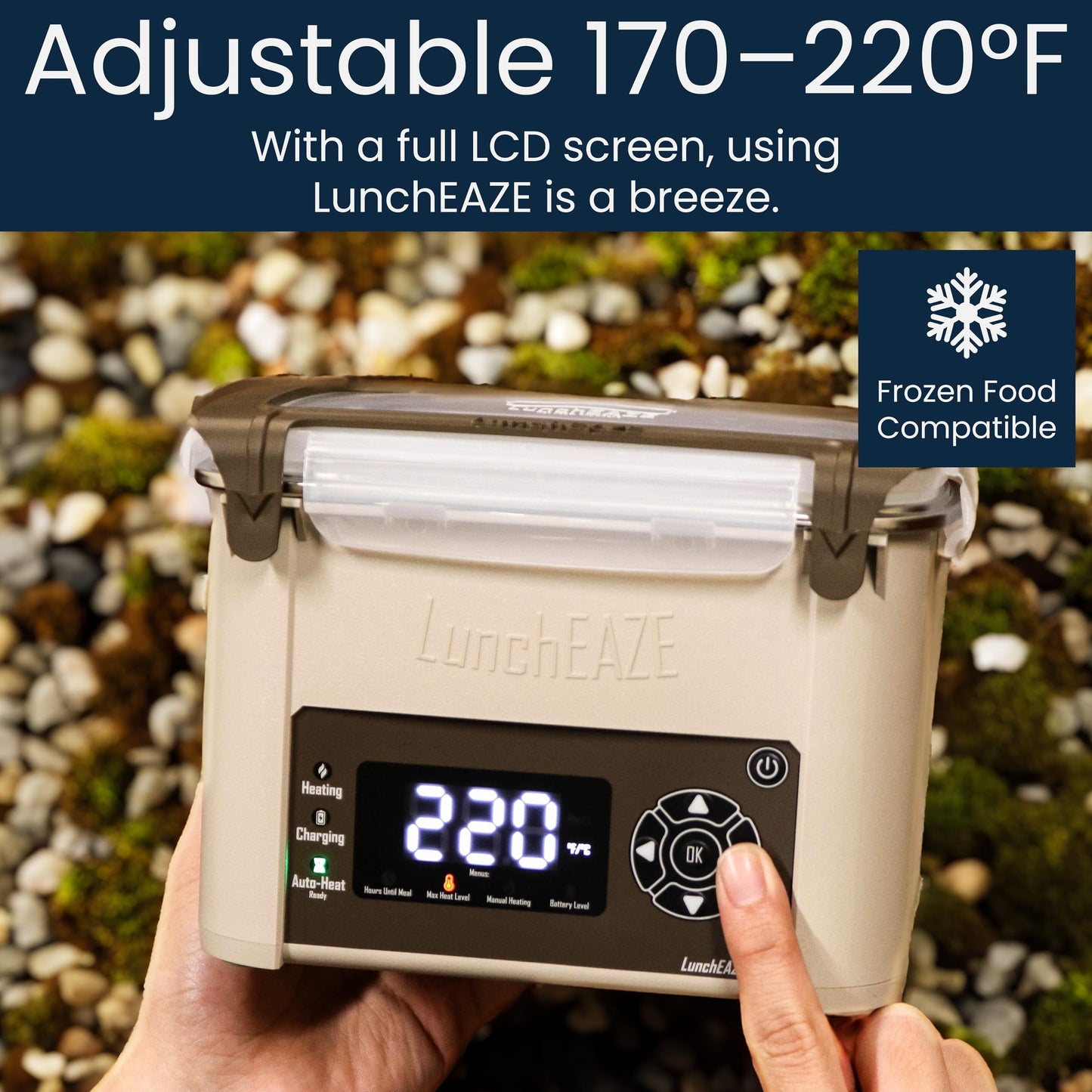 LUNCHEAZE Core Gen 2 Cordless Electric Lunch Box - 4-Cup, 220°F