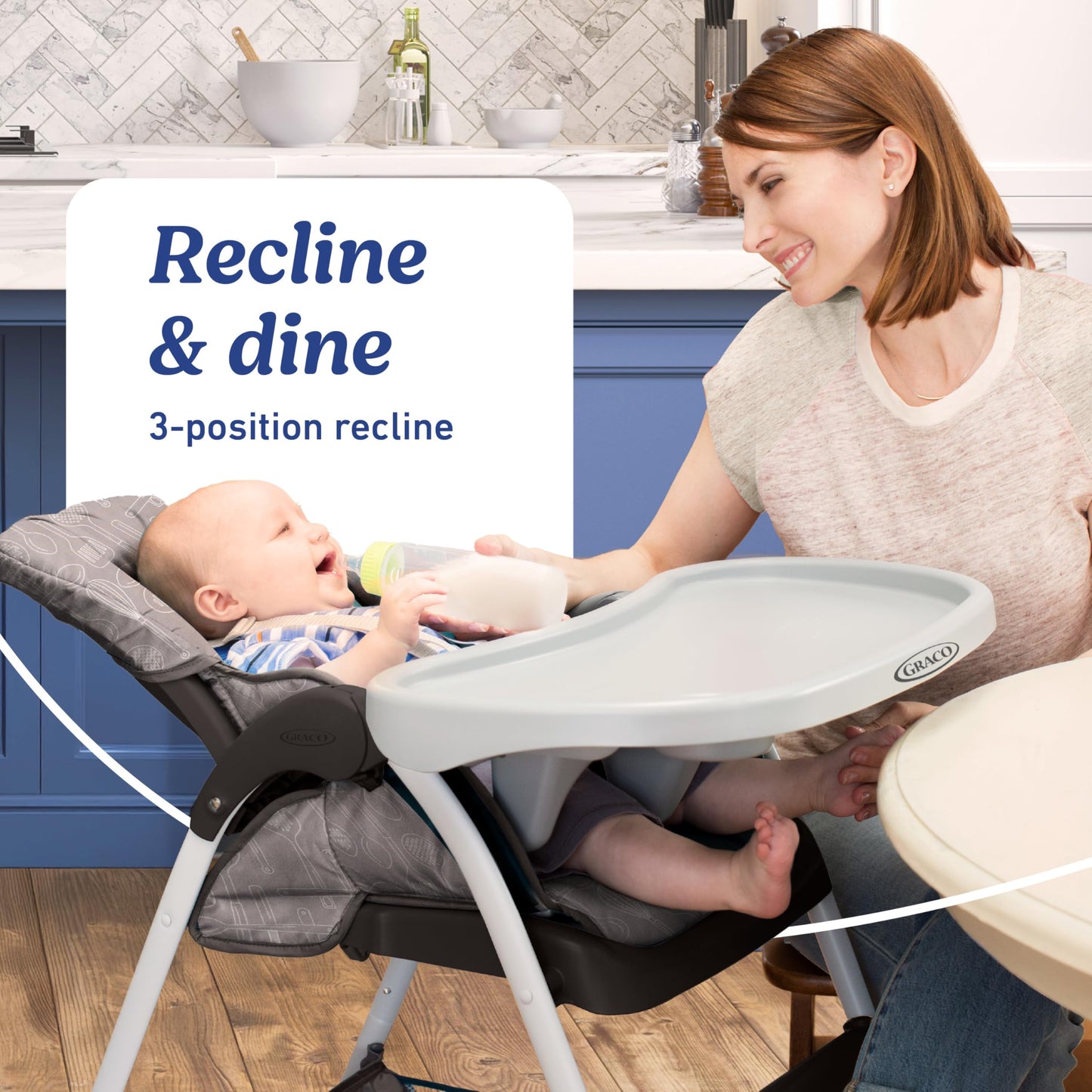 GRACO Slim Snacker High Chair - Ultra Slim, Fast-Folding