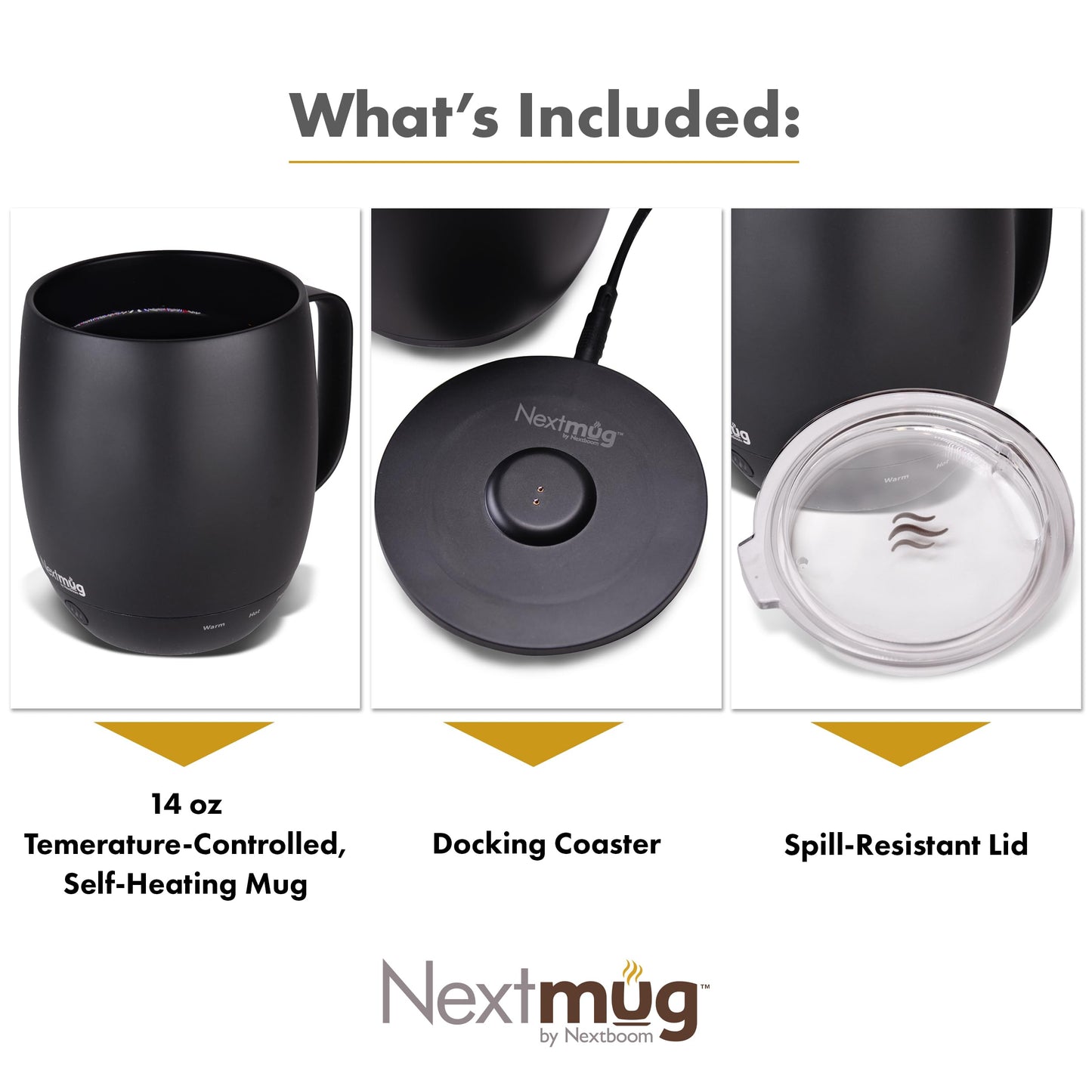 NEXTMUG BY NEXTBOOM Nextmug - Temperature-Controlled Self-Heating Mug