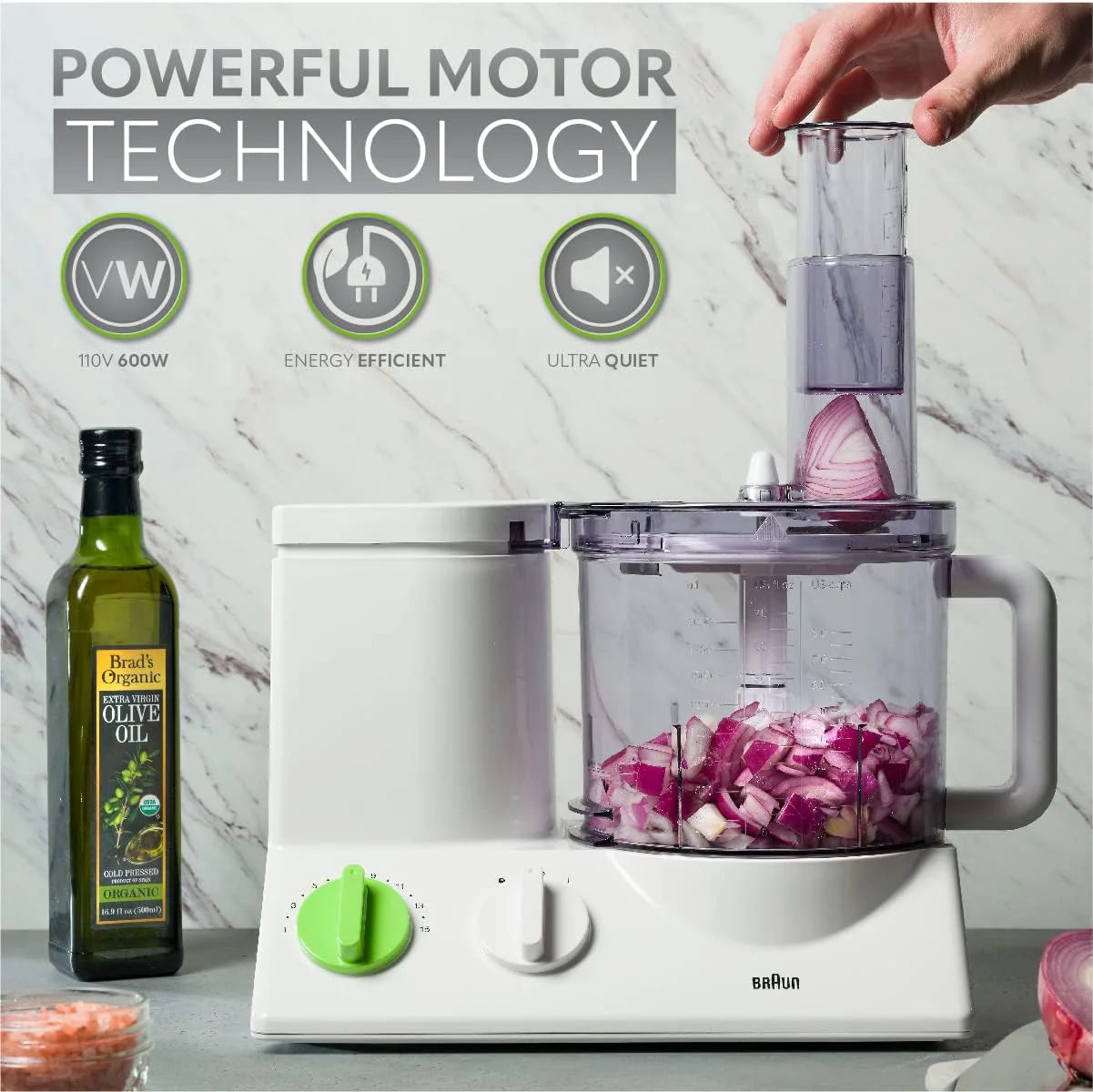 Braun 12-Cup Food Processor with 9 Attachments