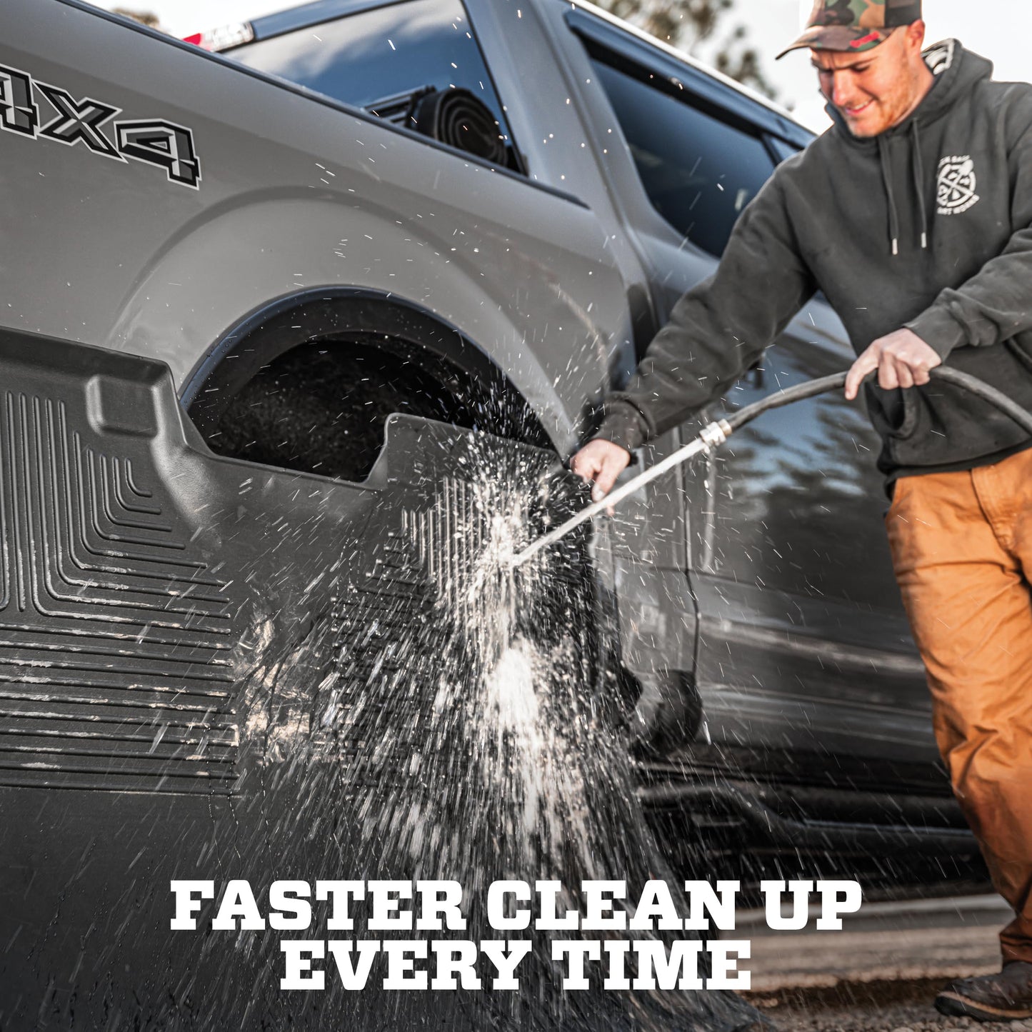 HUSKY LINERS Weatherbeater Floor Mats for 2015-2026 Ford F-150