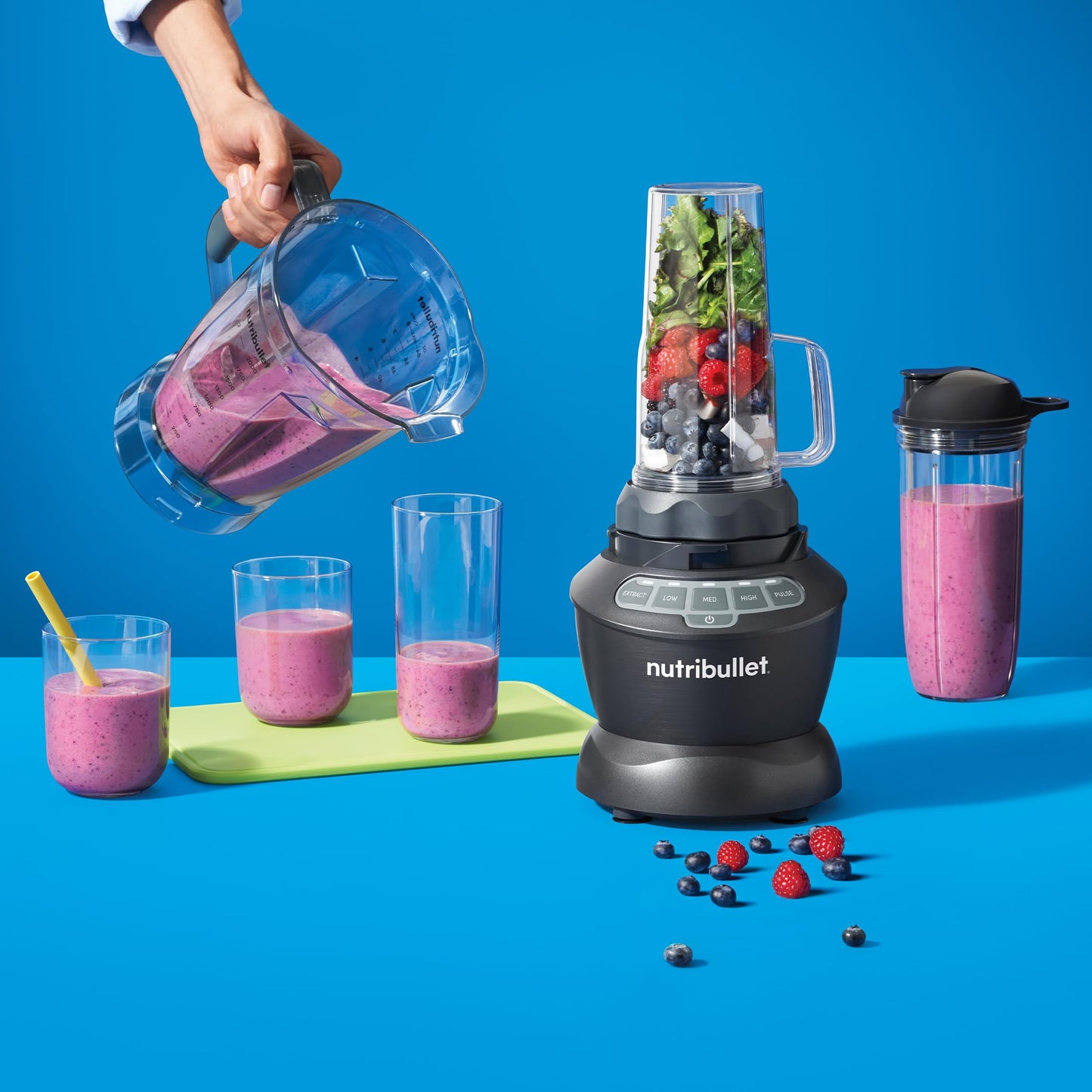 NUTRIBULLET Full-Size Blender Combo 1200W - Dark Gray