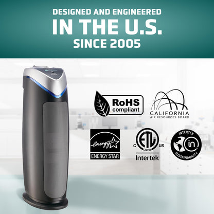 GERMGUARDIAN 4-in-1 HEPA Air Purifier for Large Rooms Up to 743 Sq. Ft.