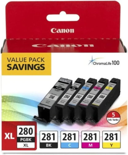 Canon PIXMA TR8620a - All-in-One Printer Home Office|Copier|Scanner|Fax|Auto Document Feeder | Photo, Document | Airprint (R), Android, Black, Works with Alexa