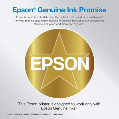 Epson EcoTank ET-4800 Wireless All-in-One Inkjet Printer, Scanner, Copier, Fax, ADF, Ethernet, White