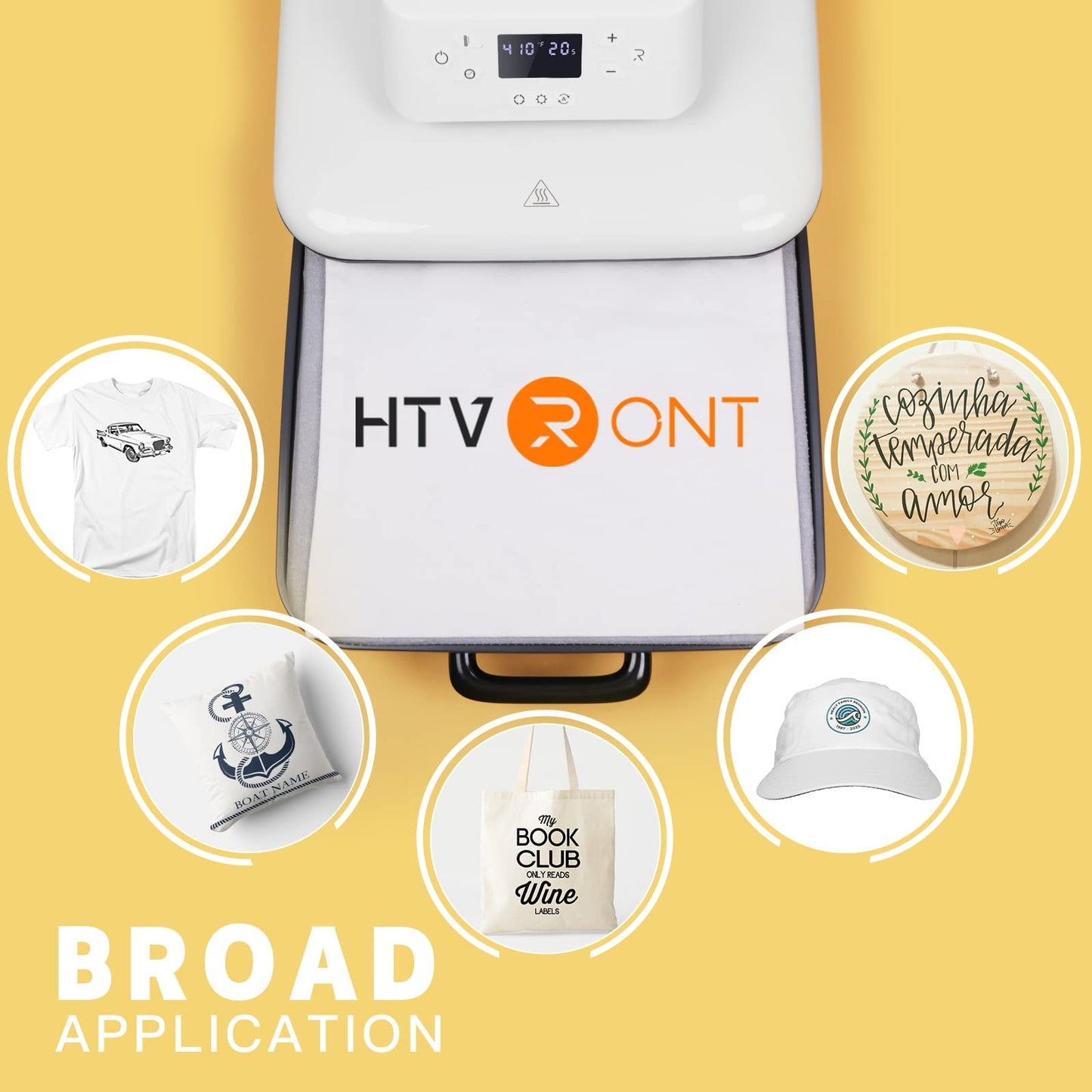 HTVRONT Auto Heat Press Machine - 15x15 T-Shirt Press