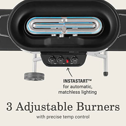 Coleman RoadTrip 285 Portable Stand-Up Propane Grill, Gas Grill with 3 Adjustable Burners