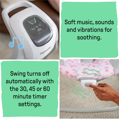 INGENUITY SimpleComfort 6-Speed Multi-Direction Baby Swing