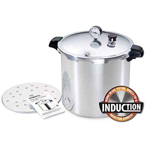 Presto 01784 23 Quart Induction Compatible Pressure Canner, Silver, Aluminum: Home & Kitchen