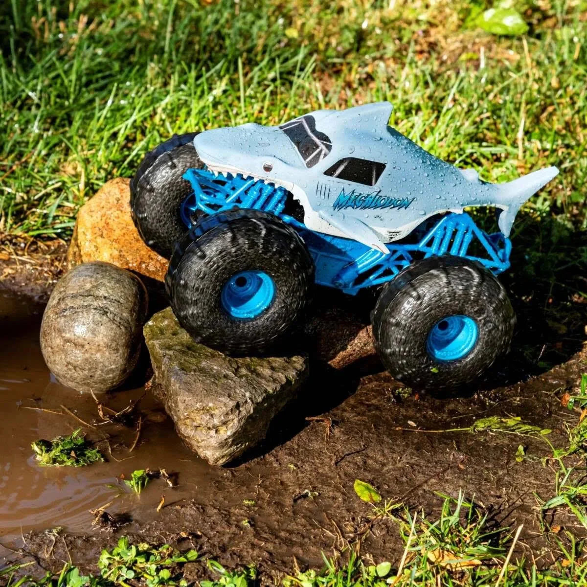 Monster Jam Official Megalodon Storm All Terrain Remote Control Monster Truck