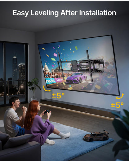 MONTEK Heavy Duty XXL Full Motion TV Wall Mount 60-120"