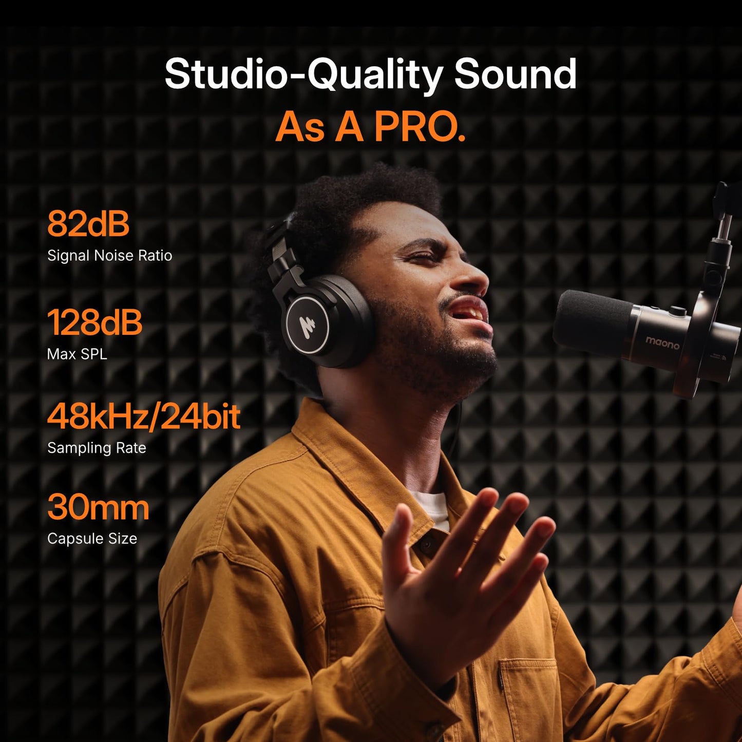 MAONO PD200W Hybrid Podcast Microphone for PC & Recording