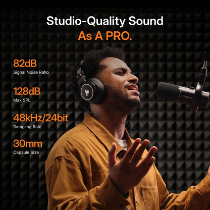 MAONO PD200W Hybrid Podcast Microphone for PC & Recording