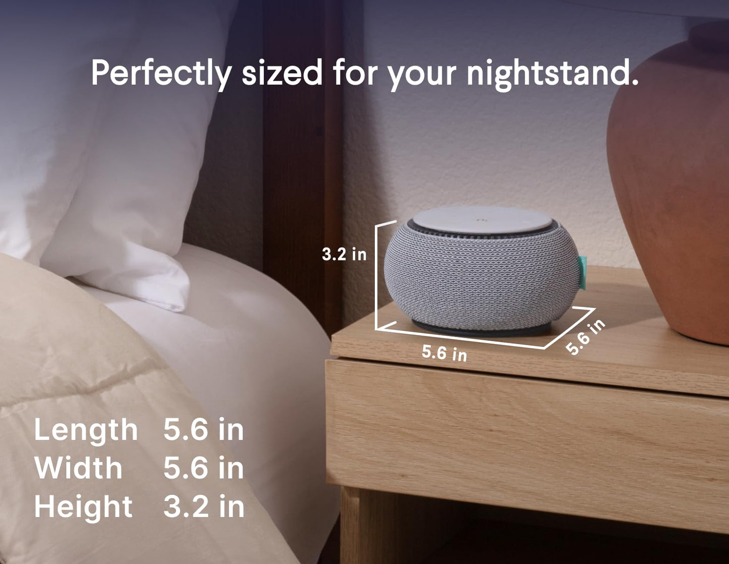 SNOOZ Smart White Noise Machine - Real Fan for Sleep Aid