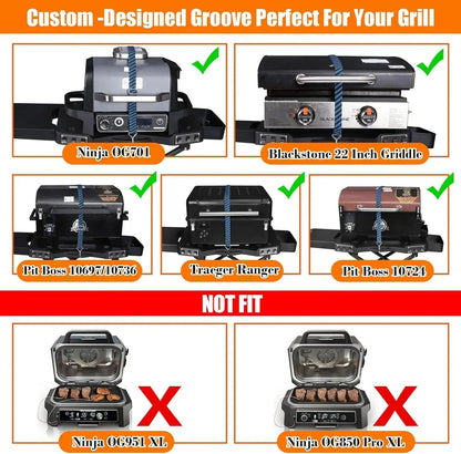 Collapsible Grill Stand for Ninja Woodfire Grill, Traeger, Pit Boss, and 22" Blackstone Griddle