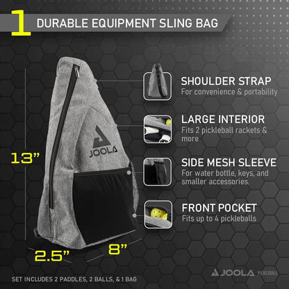 Essentials Pickleball Paddles with Reinforced Fiberglass Surface and Honeycomb Polypropylene Core