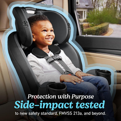 GRACO TriRide 3-in-1 Car Seat: Reclining, Adjustable, Booster