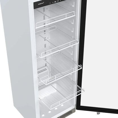 EdgeStar VBM101 22" Wide 10.1 Cu. Ft. Commercial Beverage Merchandiser – Stainless Steel, Temp Alarm, Reversible Door