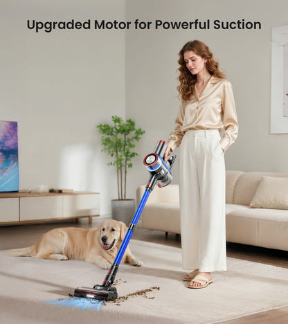 NADALY Cordless Vacuum Cleaner 550W 65Min Lightweight 8-in-1