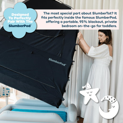 SLUMBERPOD SlumberTot Inflatable Toddler Travel Bed - Portable Air Mattress